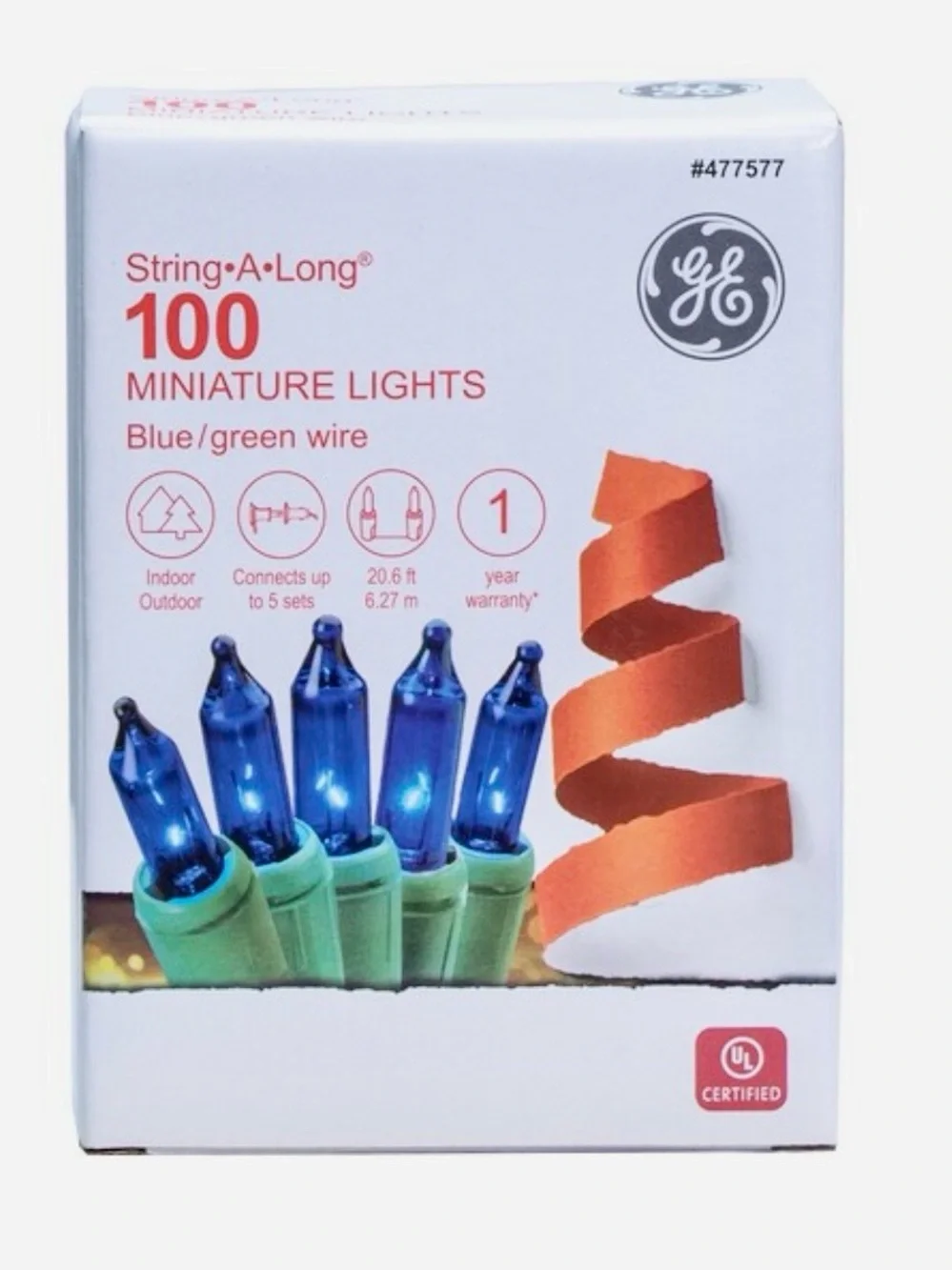 Set-3 💡100-count each 🕯️20.6-ft String-A-Long Multi-Color -Blue & Purple